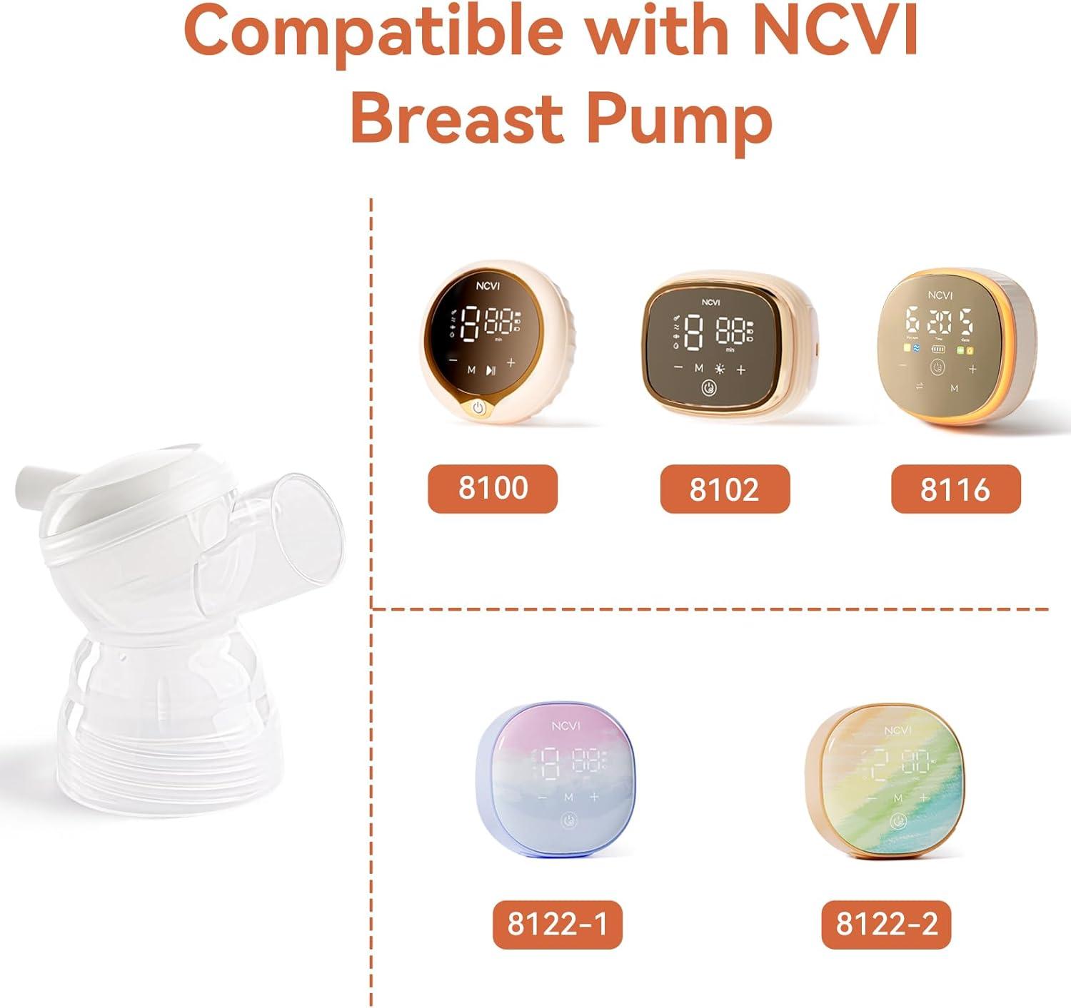 image:imageNCVI Replacement Connector Compatible with 810081028122811681288129 Breast Pump Accessories BPA Free 1 PCConnector Pack of 2