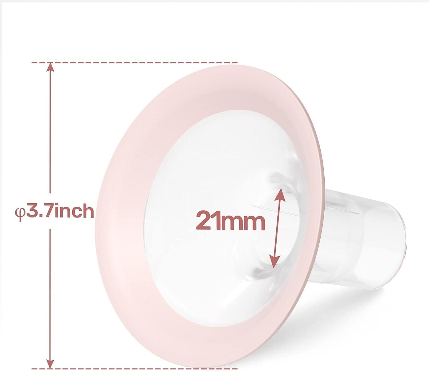 image:imageNCVI Replacement Flanges 24mm Compatible with 87808782810081028122811681288129 Breast Pump Accessories BPA Free 2 PCS 24mm Flange21mm