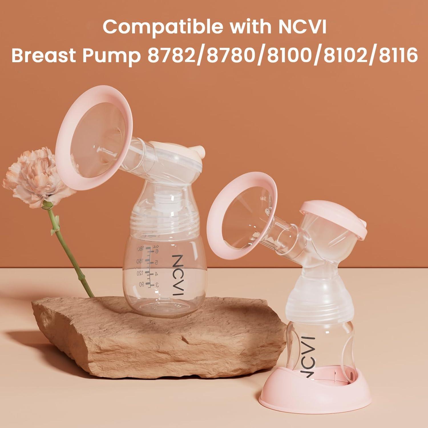 image:imageNCVI Replacement Flanges 24mm Compatible with 87808782810081028122811681288129 Breast Pump Accessories BPA Free 2 PCS 24mm Flange21mm