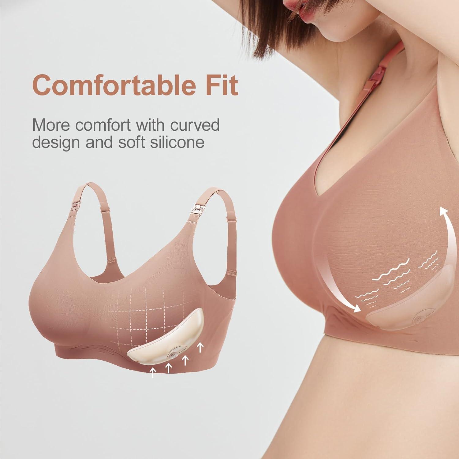 image:imageNCVI Warming Lactation Massager 2in1 Breast Massager for Breastfeeding 2 Pack Heat amp Vibration for Clogged Ducts Engorgement Improve Milk Flow Pumping and Breastfeeding EssentialPink