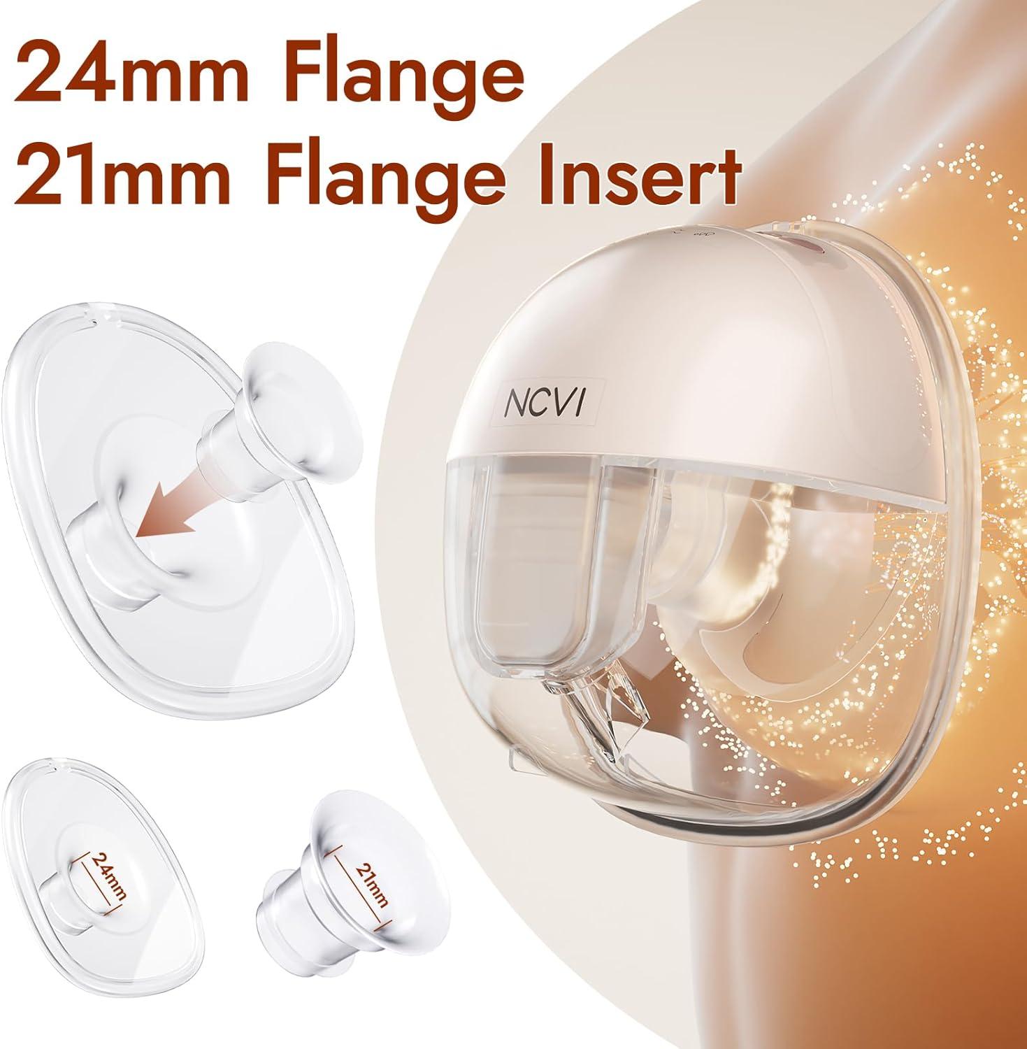 image:imageNCVI Wearable Hands Free Breastfeeding Pump Pink 2 Pack