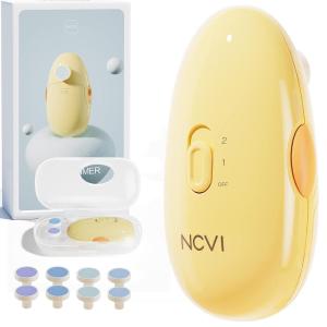 image:imageBaby Nail Trimmer Electric Safe Nail Clippers Set for Newborn Infant amp Toddler 8 Grinding Heads Baby Nail File amp Polish Gentle amp Quiet Grooming Kit for Kids Yellow