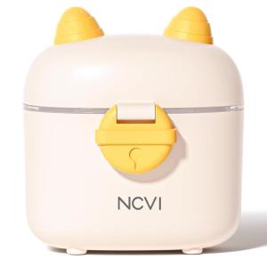 image:imageNCVI Baby Formula Dispenser On The Go Formula Container To Go Formula Holder for Travel Outdoor Picnic with Baby Infant Portable Container for Milk Powder Snacks Candy Fruits Brown DeerWhite