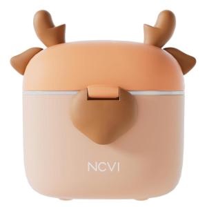 image:imageNCVI Baby Formula Dispenser On The Go Formula Container To Go Formula Holder for Travel Outdoor Picnic with Baby Infant Portable Container for Milk Powder Snacks Candy Fruits Brown DeerBrown