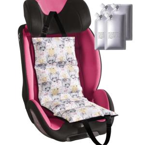 image:imageNCVI Car Seat Cooling Pad with Ice Packs QuickCool Insulated Car Seat amp Stroller Cover for Hot Weather Sun Protection Seat Cooler for Babies Kids amp Pets Foldable Summer Travel EssentialGrey Bear