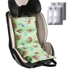 image:imageNCVI Car Seat Cooling Pad with Ice Packs QuickCool Insulated Car Seat amp Stroller Cover for Hot Weather Sun Protection Seat Cooler for Babies Kids amp Pets Foldable Summer Travel EssentialHedgehog