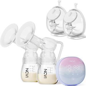 image:imageNCVI Double Electric Breast Pump 8122 and Collection Cup Accessories