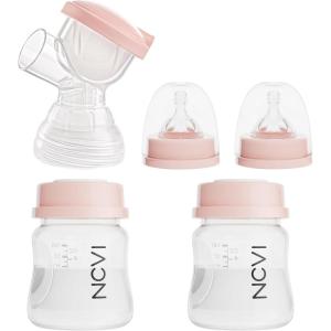 image:imageNCVI Replacement Connector and Baby Bottles Compatible with Pump 8782 BPA Free