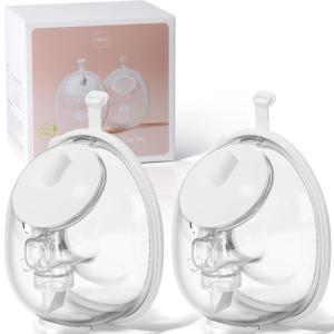 image:imageNCVI Silicone Insert Flange 21mm Compatible with Wearable Breast Pump 3110878681223 Breastfeeding Essential for Moms 4PCS 21mmCollection Cup X 2