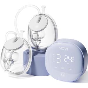 image:imageNCVI Wearable Breast Pump 2 in 1 HandsFree Breast Pump with 4 Modes 9 Levels HospitalGrade Materal BPA Free Low Noise Portable Electric Breastfeeding Pump with 2124mm Flange for Mom