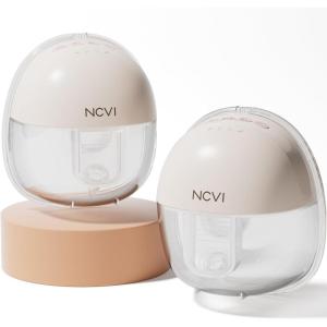 image:imageNCVI Wearable Breast Pump Hands Free Electric Breast Pump with 4 Modes amp 9 Levels Suction Portable Breast Pump Ultra Quiet lt42dB 150min Battery Life 192124mm Flange Breastfeeding Pump for MomsLight Pink